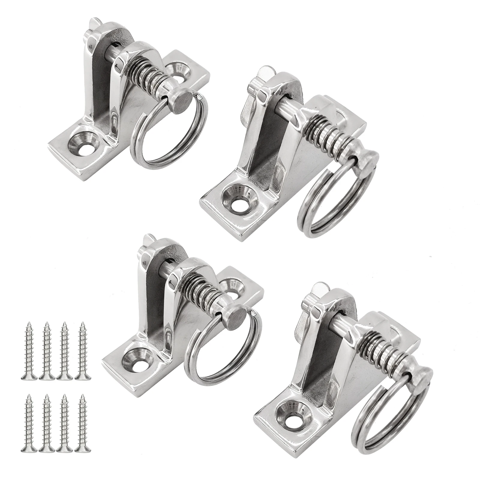 316 Stainless Steel Bimini Top Deck Hinge With Pin And Ring Marine Boat Hinge Mount Bimini Top Fitting Hardware