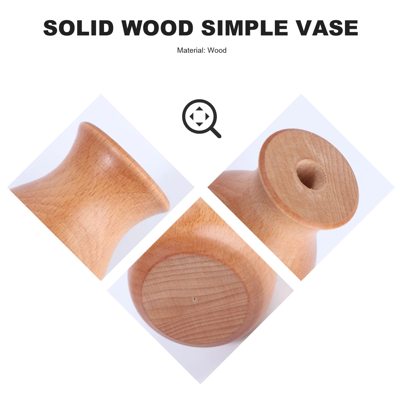 

Wooden Vase Flower Arrangement Container Vintage Home Decor Bottle Hollow Design Fillers Dried Silk Flowers Plants Branches