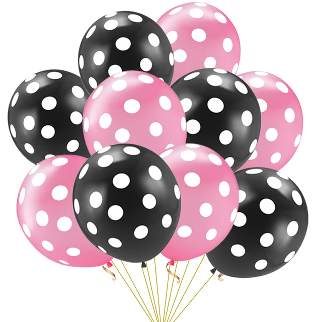 20pcs Polka Dot Balloons Globes 12Inch Pink Blue Latex Polka Dot Balloon Multicolor Wedding Birthday Party Festival Decoration