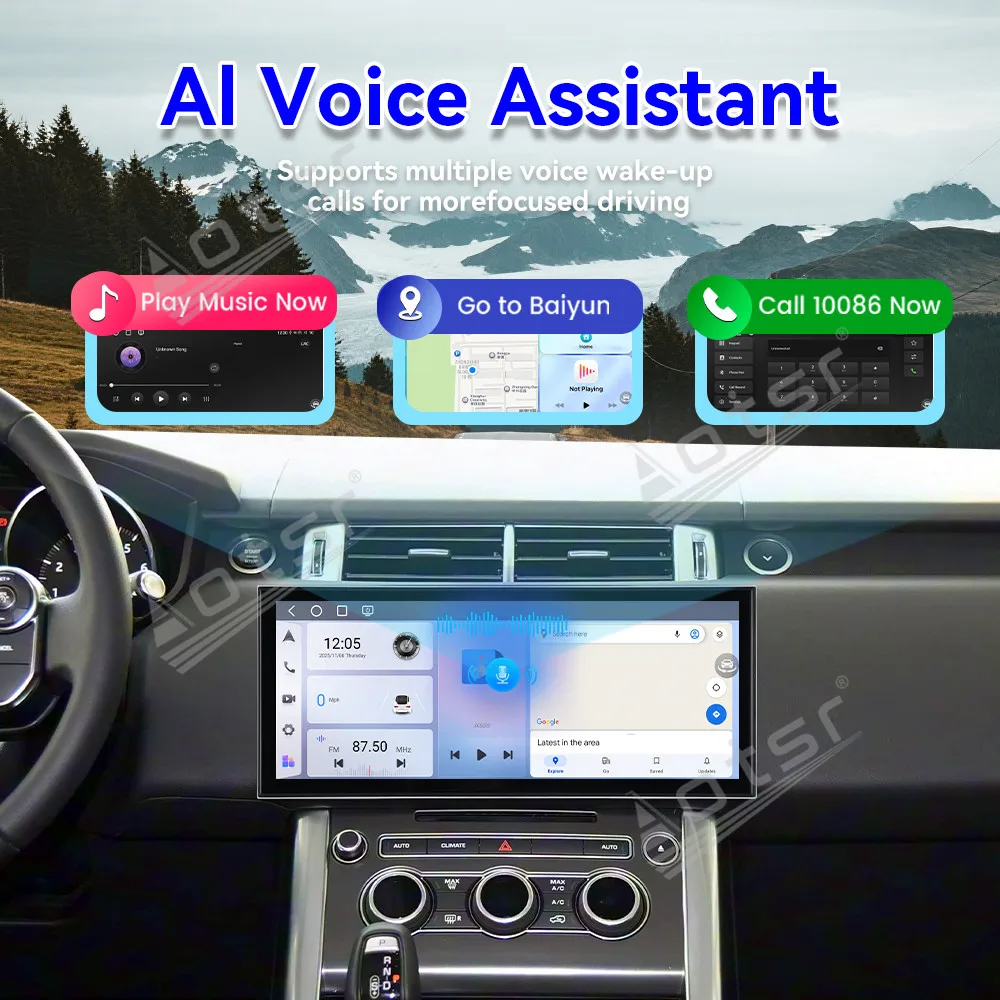 Modern Large Screen Android 15 Full HD Car Stereo 15.8 Inch GPS Navigation Car Radio For Land Rover Range Rover Sport 2016-2017