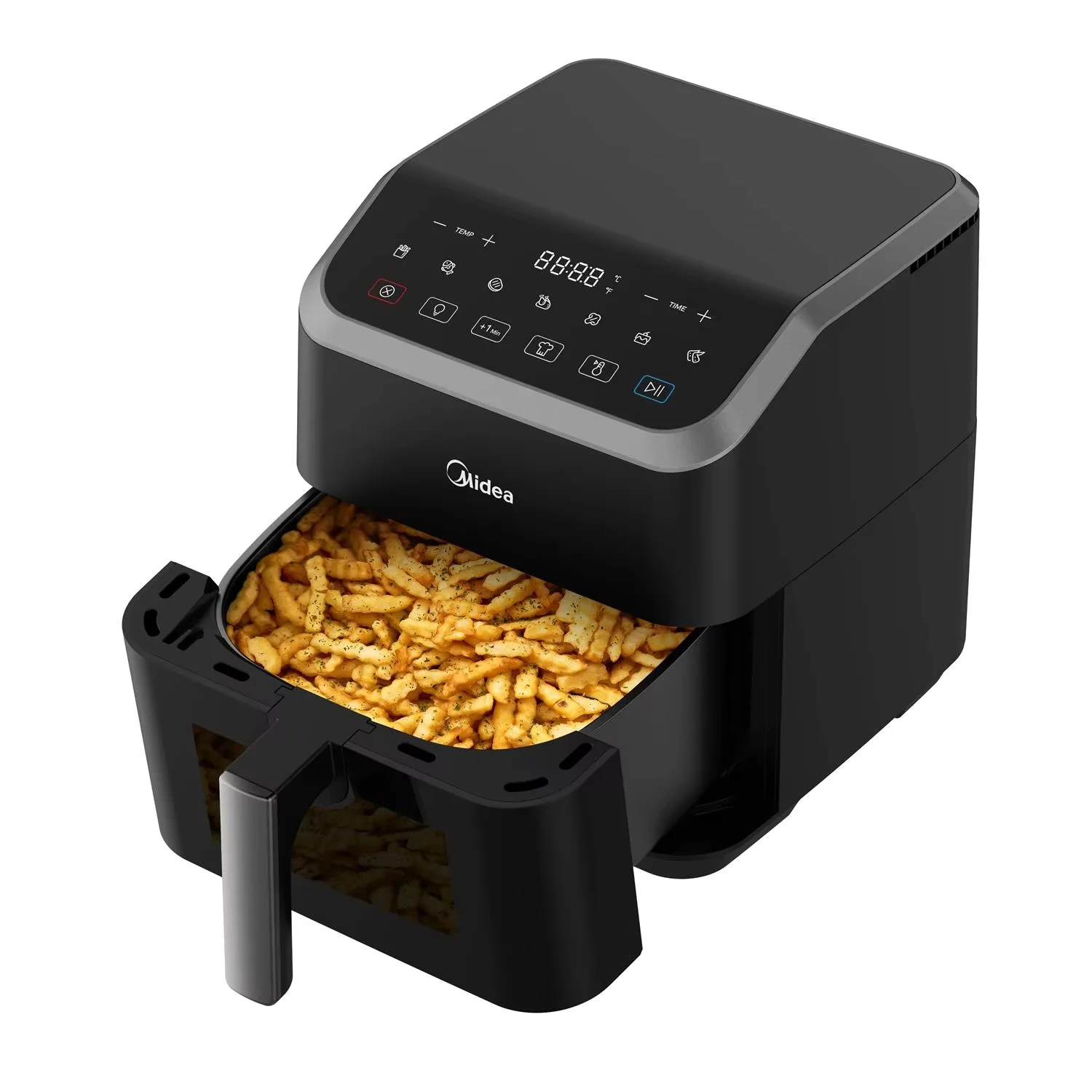 Midea Hot Air Fryer, 5L Capacity, HeatXpress Technology, 90% Less Oil, Energy and Time Saving with 7 Presets, Easy-View Window