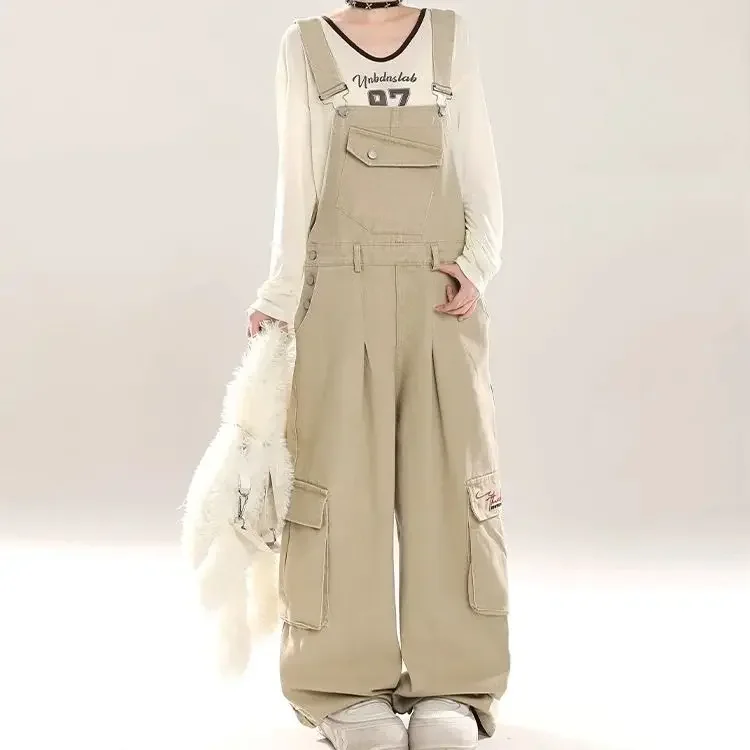 Fashionable Spring and Summer New Women's Jumpsuit Loose Commuting Workwear Overalls