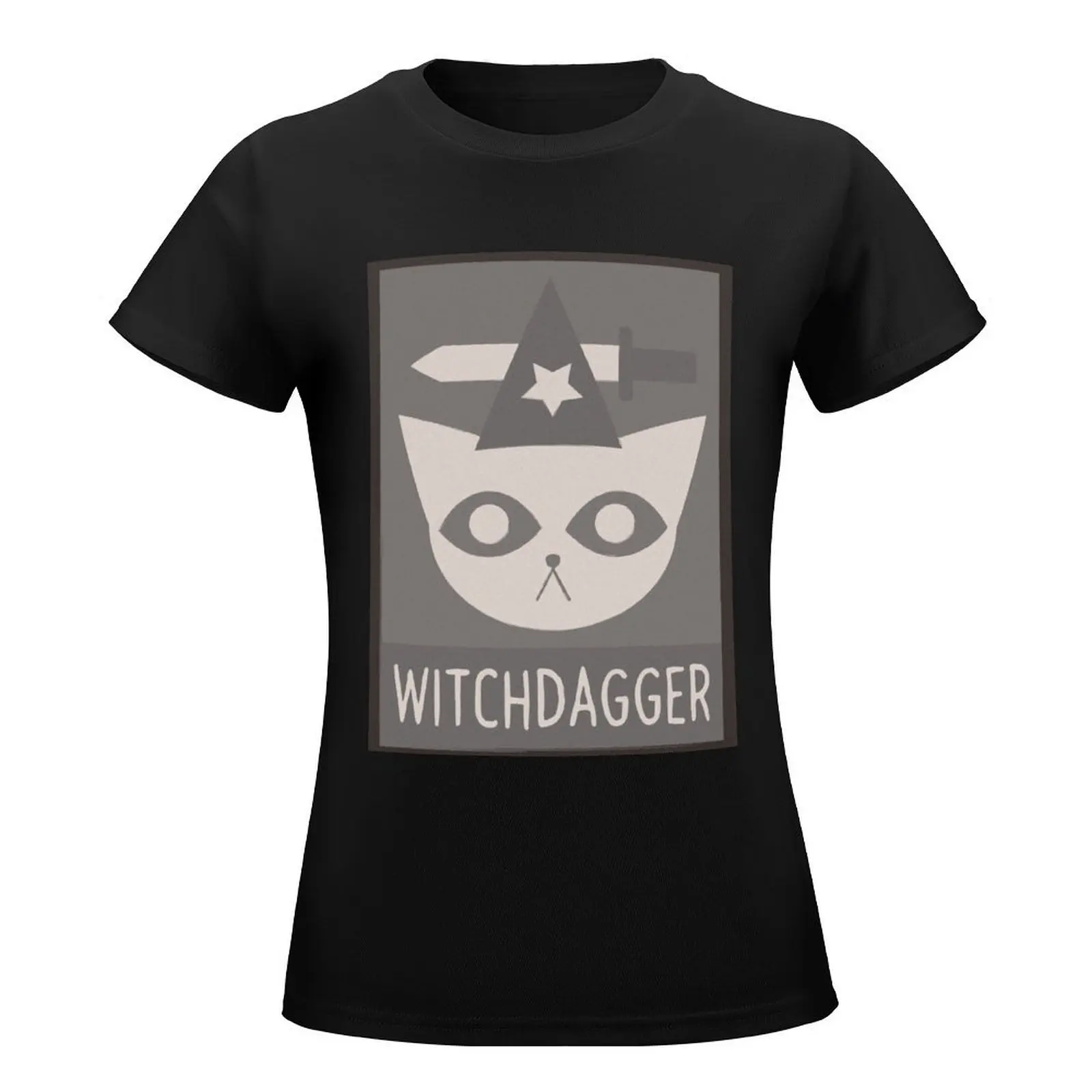 WITCHDAGGER - Night in the Woods print T-Shirt female cute clothes animal print shirt for girls workout t shirts for Women