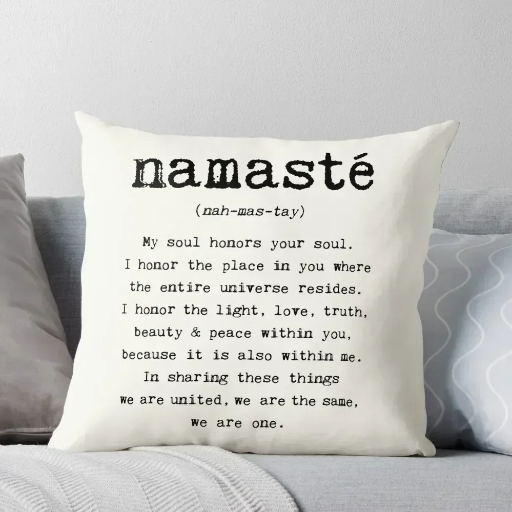 

Namaste. Throw Pillow christmas cushions covers Christmas Pillow Covers Ornamental Pillow Decorative Cushions