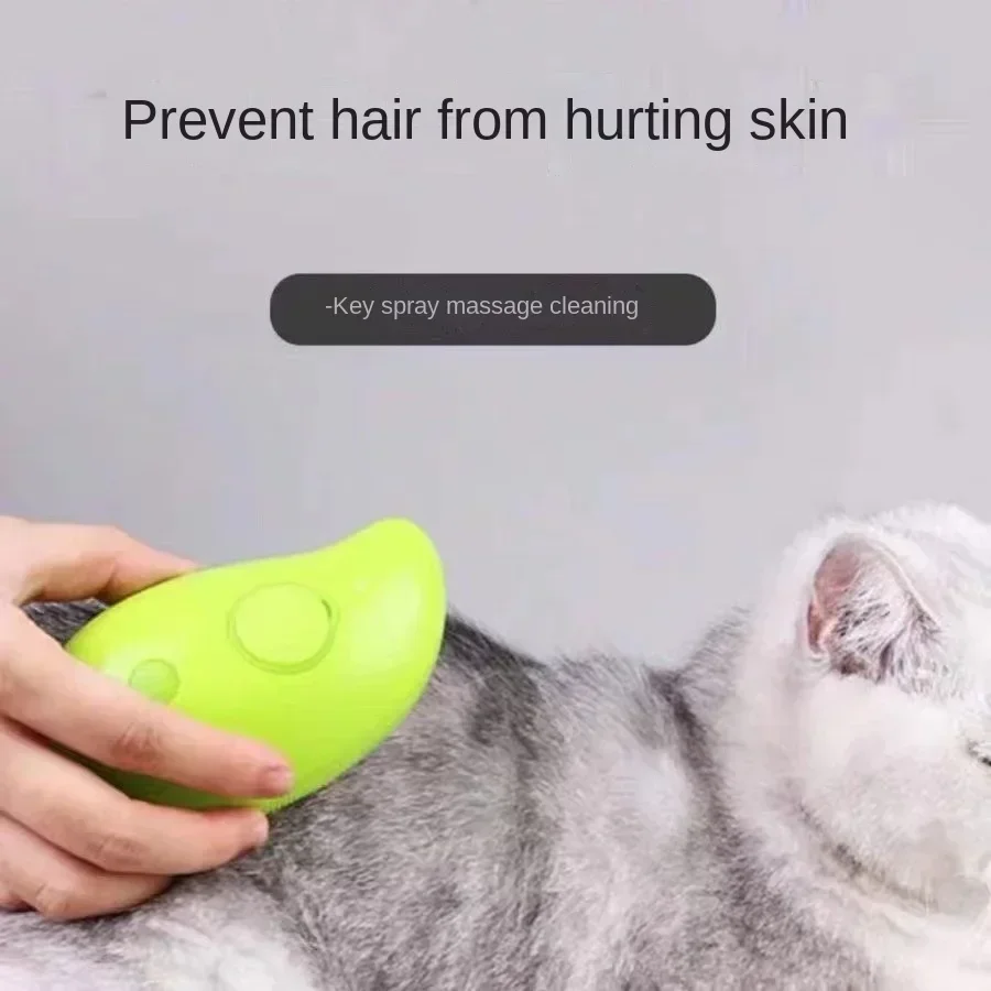 2025 Cat Dog  Pet  Spray Massage Comb One Button Spray Anti Flying Hair No Harm To Skin Massage Bath Pet Products Dog Supplies