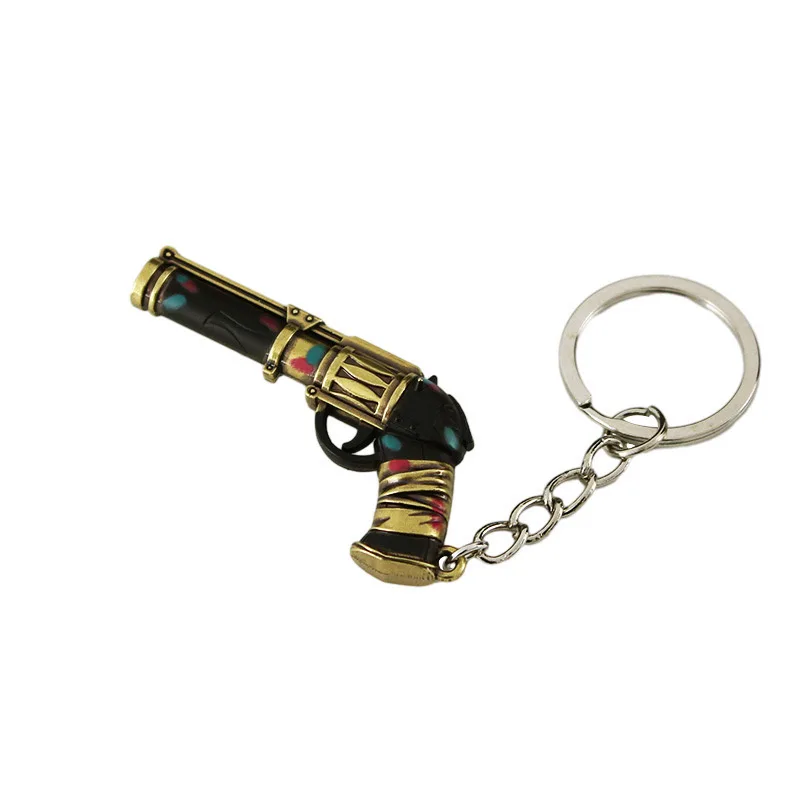 Hot Game Jinx Cannon Shark Keychain Anime Hero Gun Weapon Metal Key Rings Backpack Pendants Fashion Jewelry