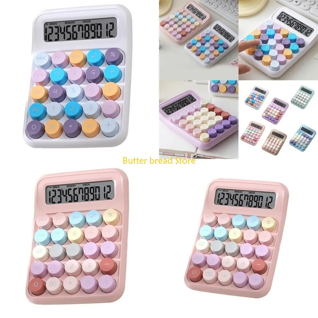 

W89C Калькулятор механических переключателей, 12-значный большой ЖК-дисплей и механические кнопки