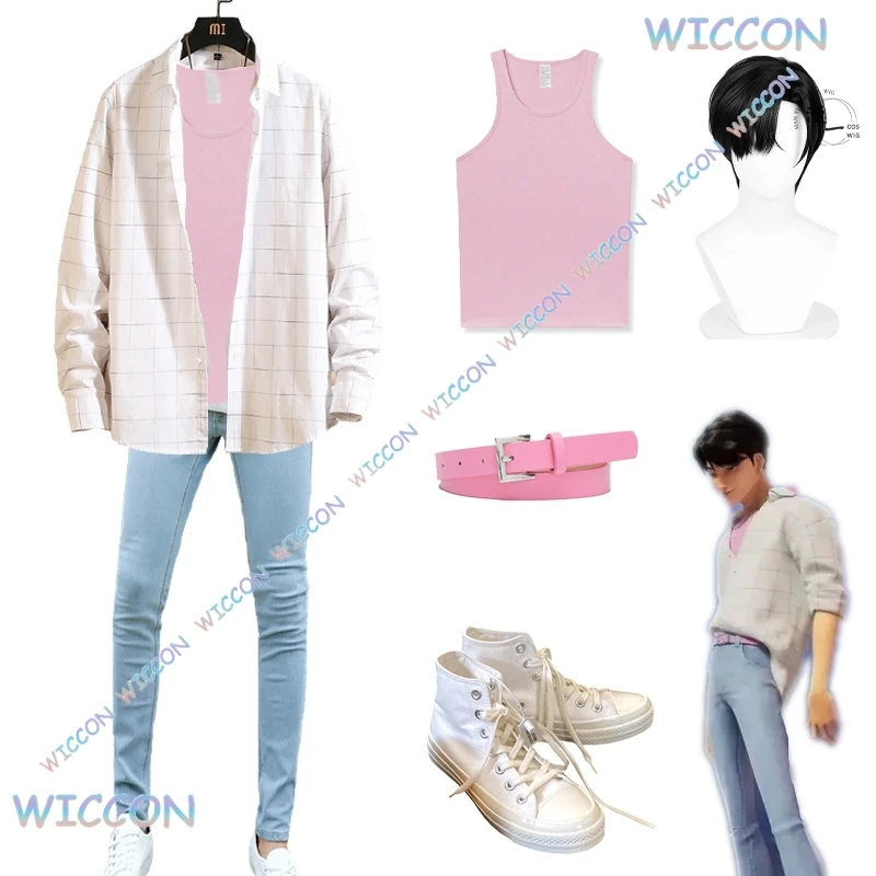 

[OHaYoCos]K-Pop Jinu Saja Boys Demon Hunters Косплей Топ Брюки Косплей Шляпа Парик Рубашки Ролевой Костюм Хэллоуин Костюм Мужчины Женщины