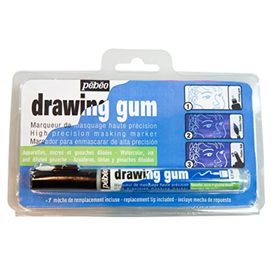 

Pebeo Drawing Gum Marker.7mm-Natural Latex, 0, 7 mm, 1 Count Pack of 1