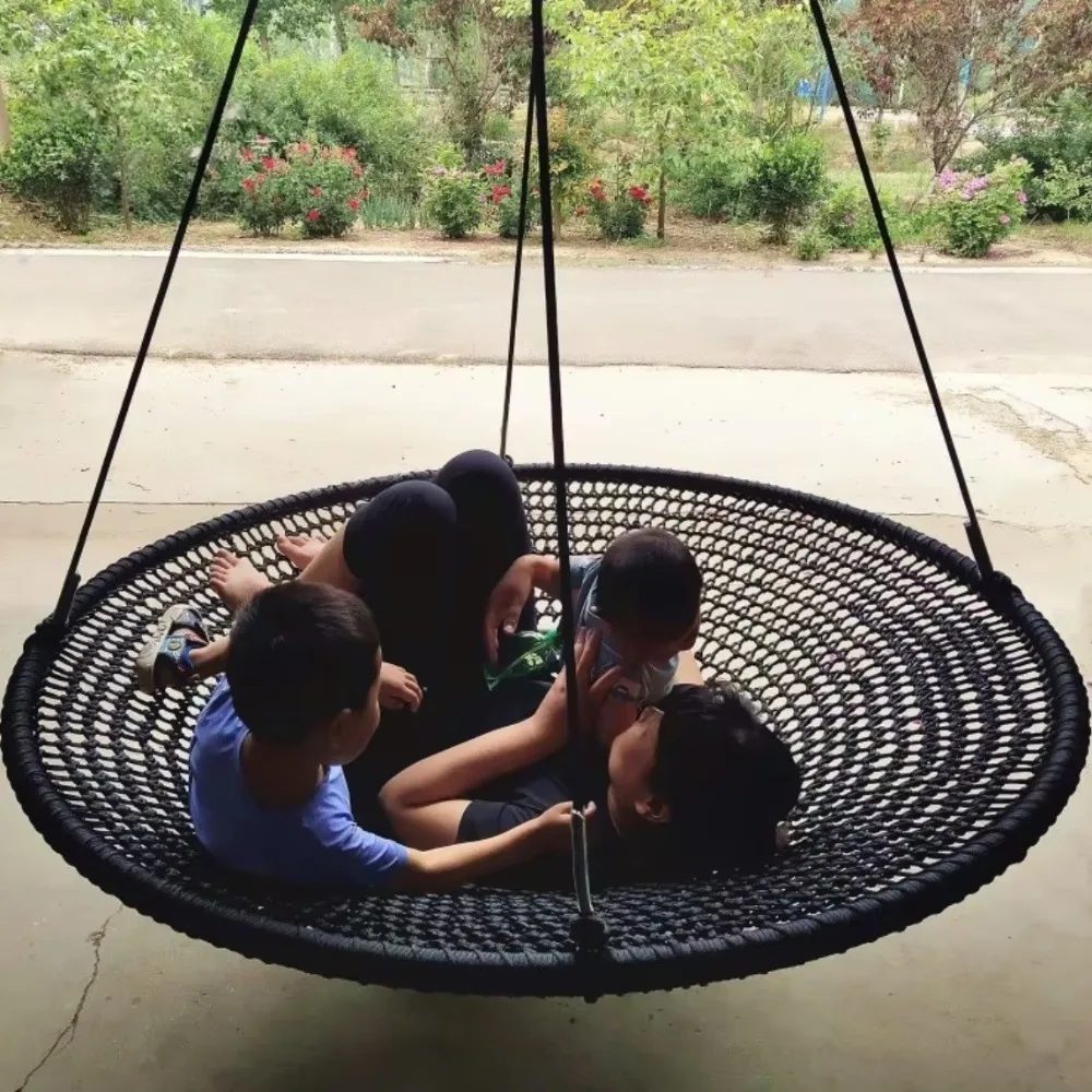 Children's Large playground Scenic outdoor disc Round bird's nest swing Courtyard Multi-person