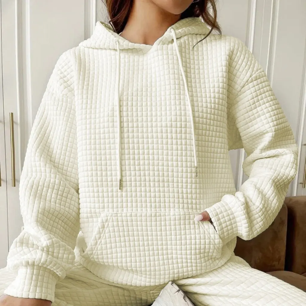 Pull ample à manches longues pour femme, haut gaufré avec lettres imprimées, à la mode, offre spéciale, automne et hiver