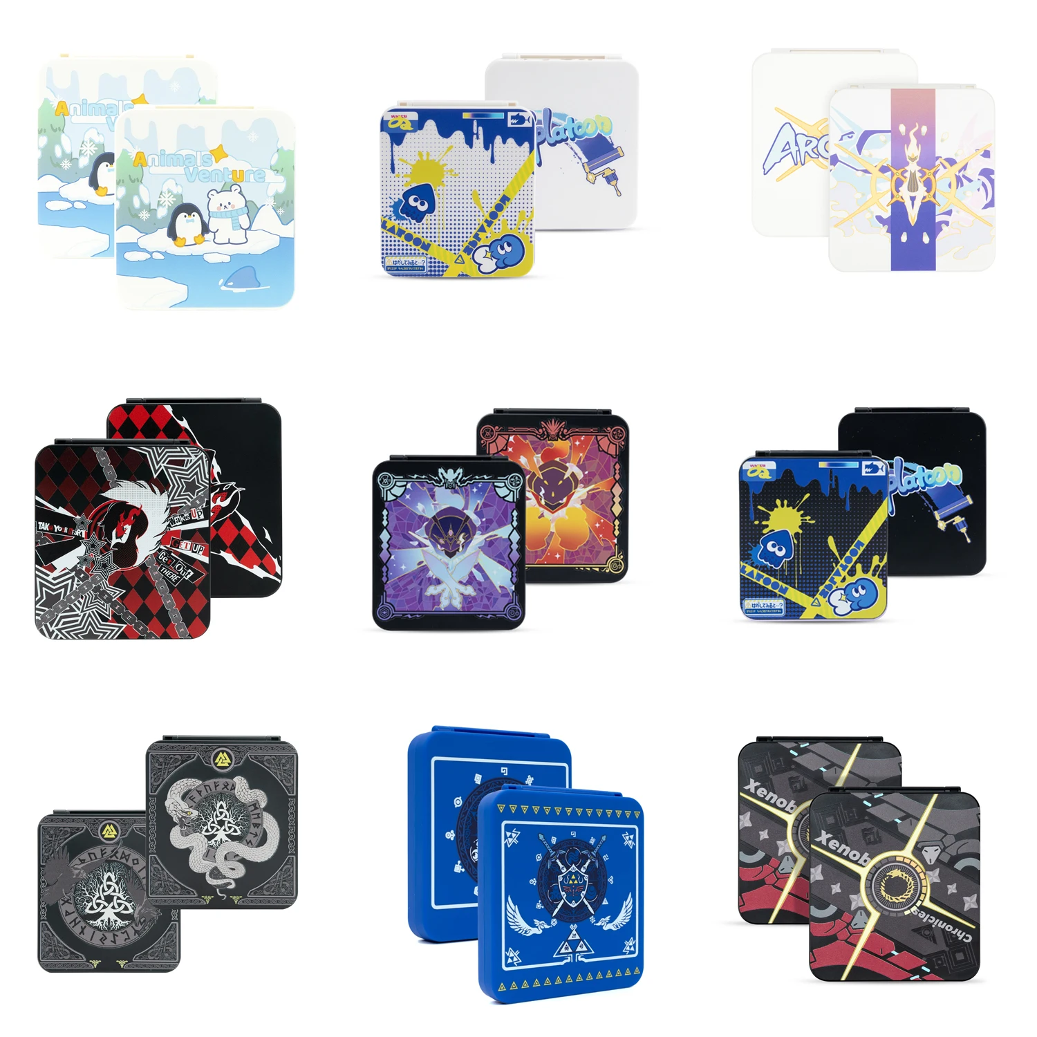 Yocore 닌텐도 스위치용 게임 카드 보관함, 금속 하드 거치대 케이스 커버, 12 슬롯 게임 카드 케이스