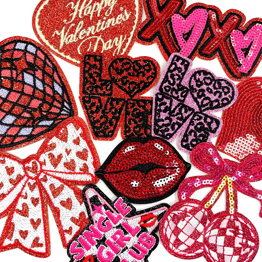 10 pçs/set 2026 novo dia dos n - Embroidery Lips avaliação e preço