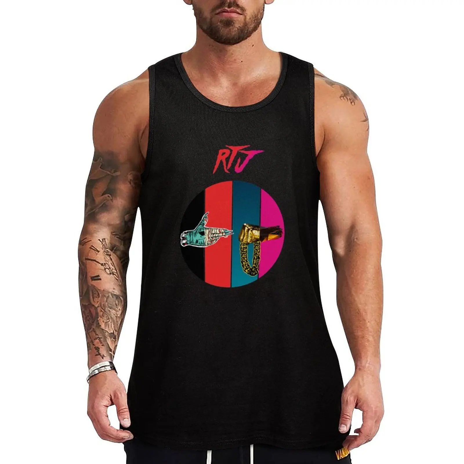Run The Jewels Tank Top Pattern Print Tank Top Casual Graphic Sleeveless Top