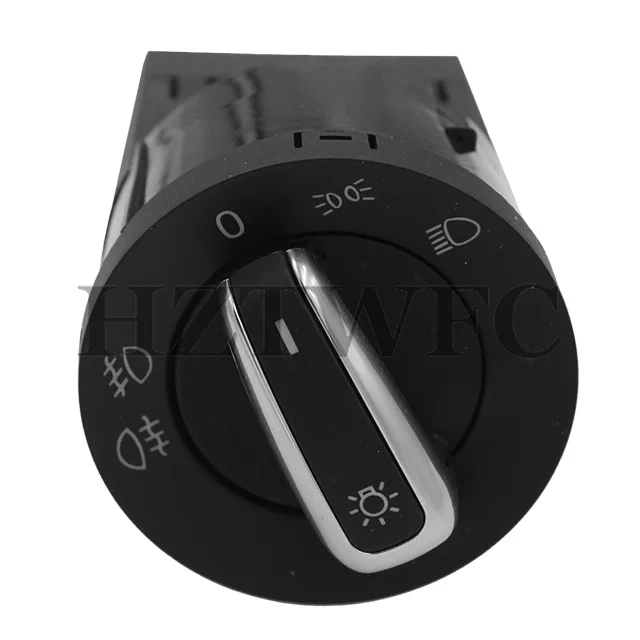 3BD 941 531 A 3BD941531 For VW Golf MK4 Jetta 4 Bora For Passat B5 Chrome Headlight Switch Fog Head Light Lamp Knob Button