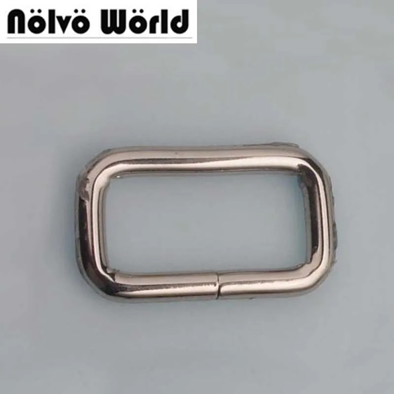 

50pcs 5 colors,5mm thick,inside 3.8*2.2cm 1.5 Inch round edge buckle,alloy non-welded square buckle for Crafts