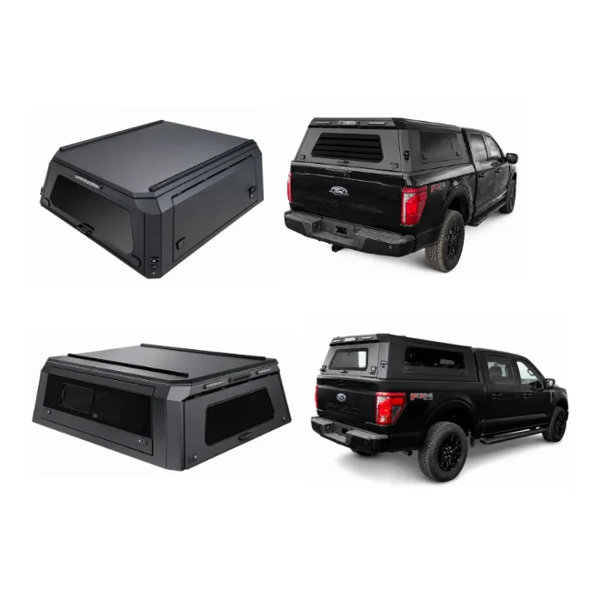 Universal Truck Cap with Rooftop Tent for Pickup Truck Camping Camper Shell