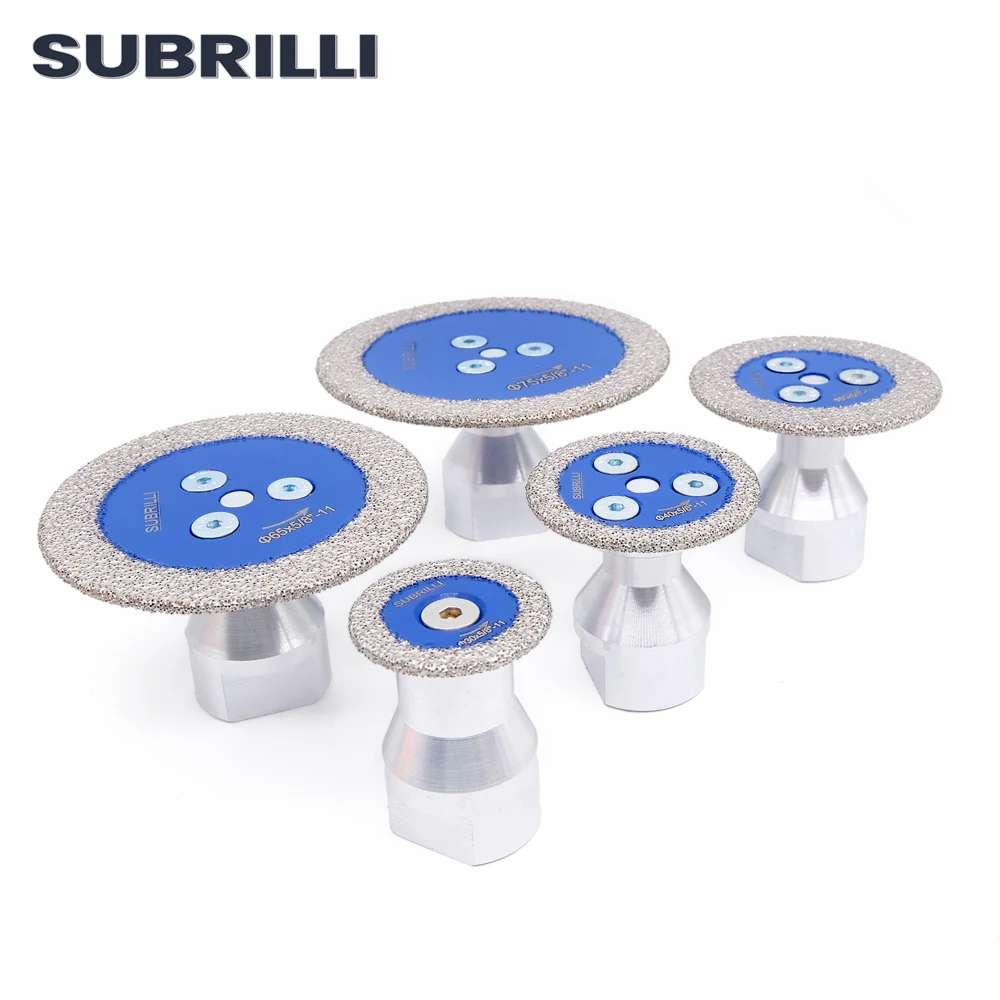 SUBRILLI 30/40/50/65/75 เพชรสูญญากาศ Brazed แกะสลักเลื่อย Caving ใบมีดบดตัดสําหรับกระเบื้องหินอ่อนคอนกรีตเซรามิค
