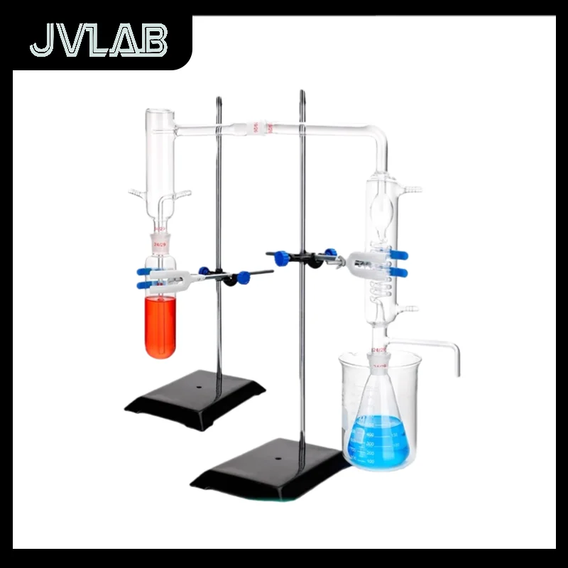 

Method Separation Purification Liquid Solid Compounds Heating Set Iron Stand Glass Components Steam Distillation Equipment JVLAB