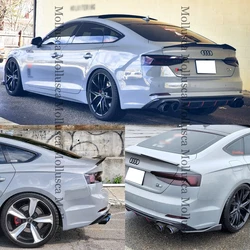 For AUDI A5 S5 RS5 B9 Sportback 4Door M4 Style Carbon fiber Rear Spoiler Trunk wing 2016-2023 FRP honeycomb Forged