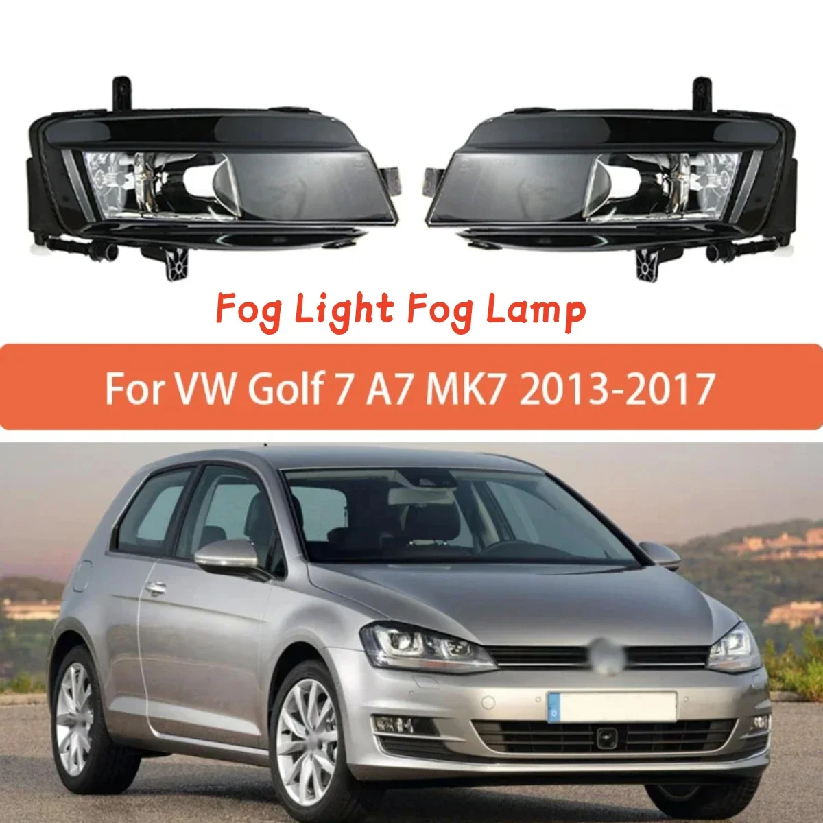 Feux antibrouillard LED avant de voiture pour VW Golf 7 MK7 2013-2017 pare-chocs antibrouillard 5GG941661 5GG941662 antibrouillard Spot lampe de conduite