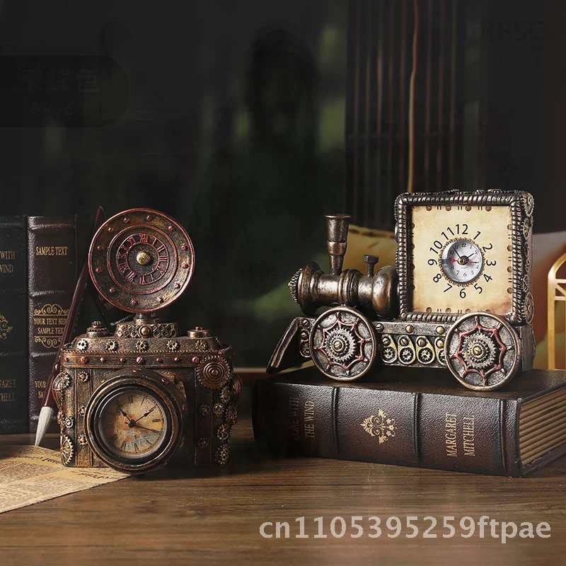 European-style Retro Resin Ornaments Camera Store Window Desktop Decoration Old-fashioned Film And TV Shooting Props Punk Style