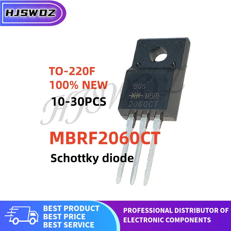 10~30PCS Brand New MBRF2060CT MBRF 2060CT TO-220F Schottky diode In Stock