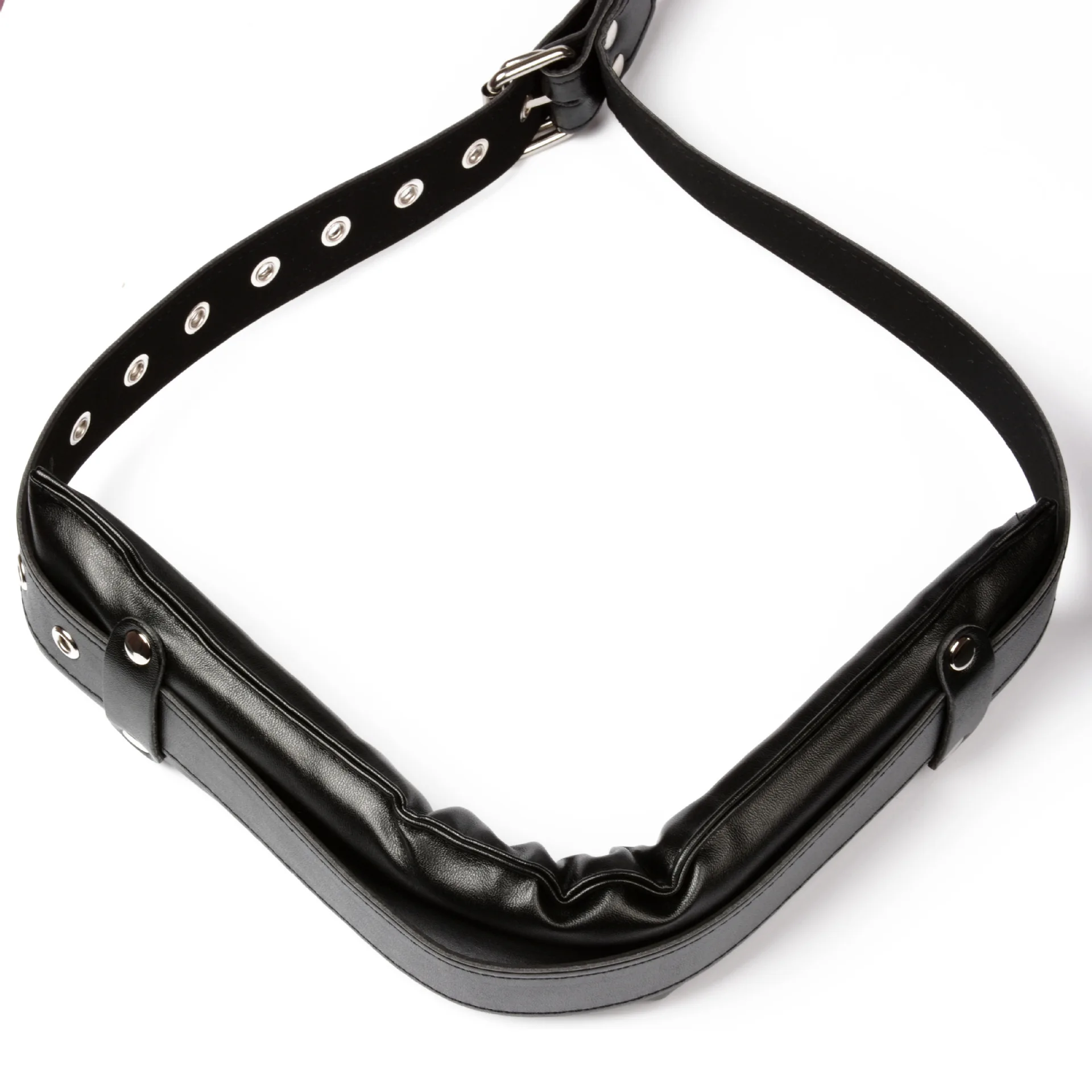 Portable Thigh Restraint Sling Body Faux Leather Adjustable Wear Bondage Bandage Shackles Adult Sex Toys for Couple Moonuo