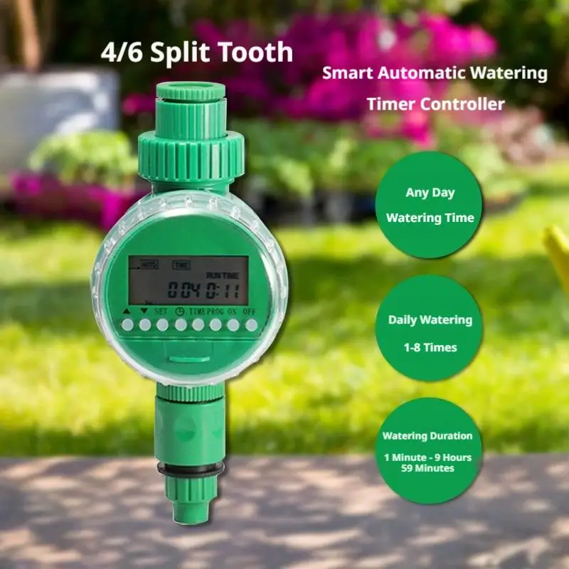 Universal Household LCD Irrigation Automatic Timer for Garden Watering - Intelligent Watering Control System