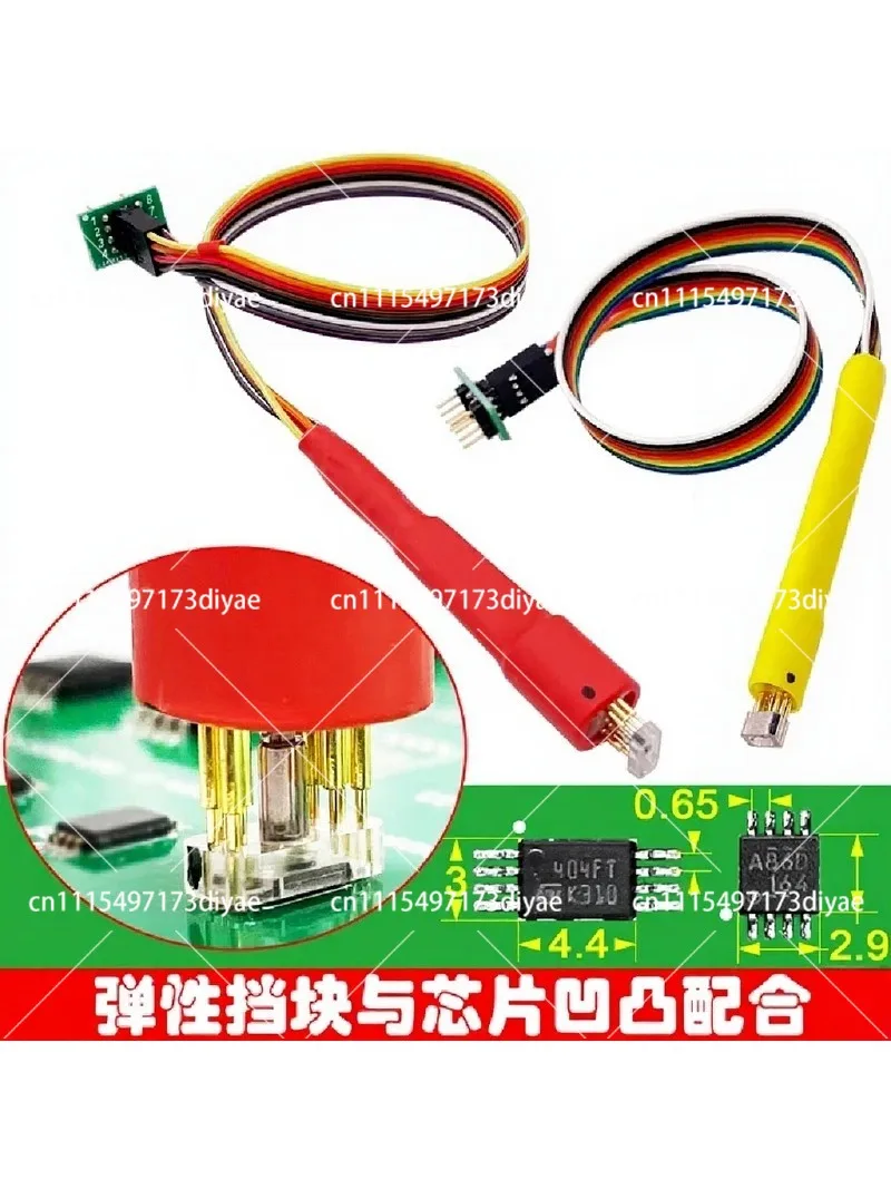 SOP8 Mini MSOP Burning Test Probe Download Cable for Car Instrument Memory Chip Read Write Needle
