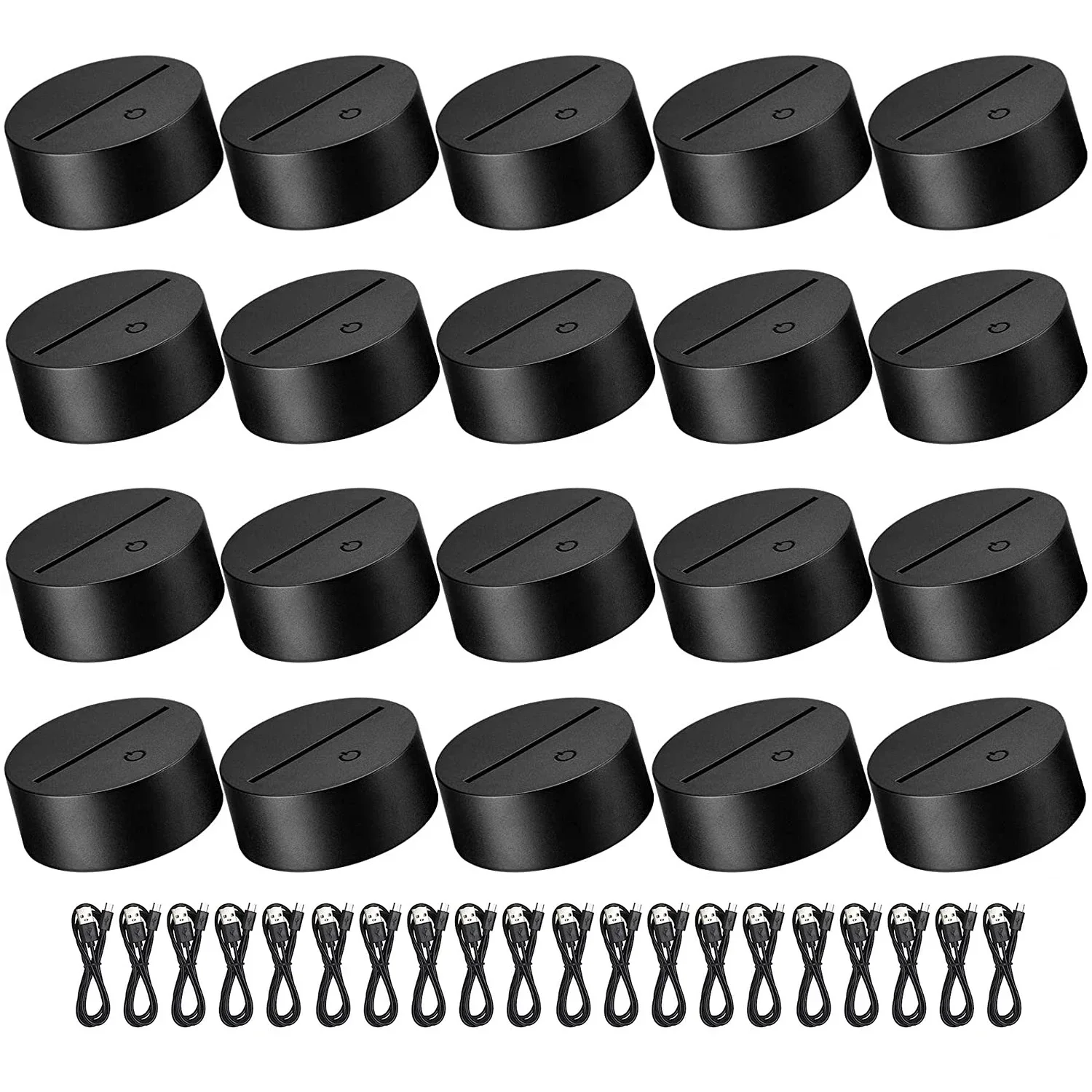 5/10/20 Pcs 3D LED Night Light Lamp Base Acrylic Display Stand 7 Colors Touch Dimmable ABS USB Anime Lighting Holder Accessories