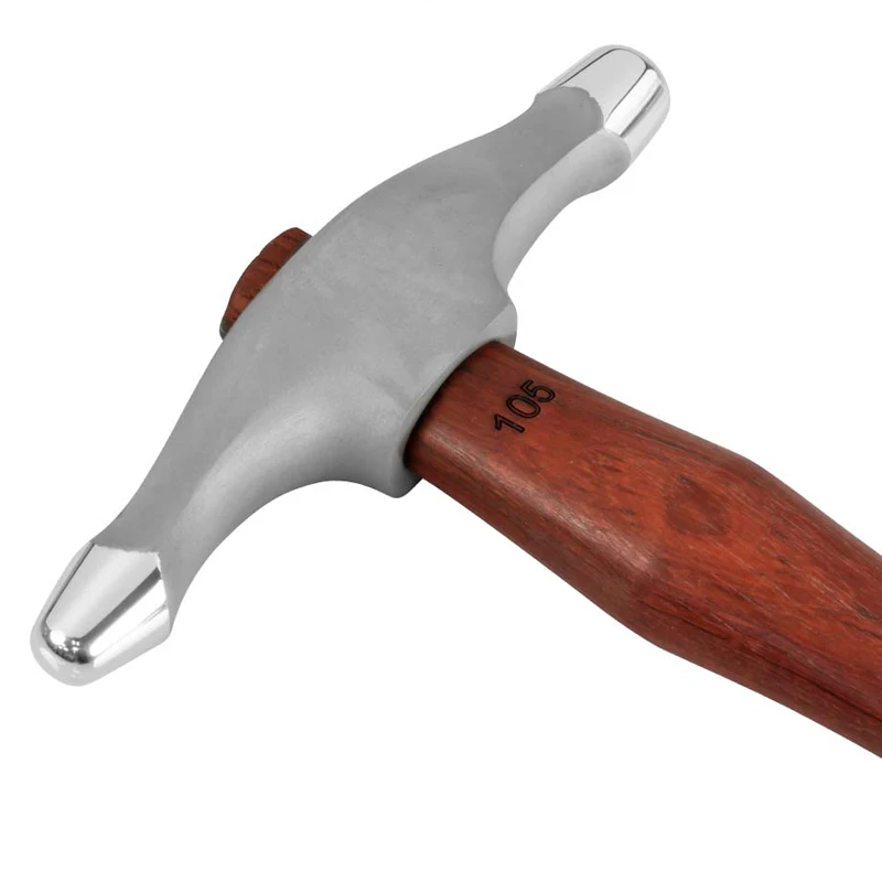 Fretz Silversmithing HMR-105 Large Format Small Embossing Hammer Fine Dimpled Texture for Chasing Prep Hollowware & Metal Formin