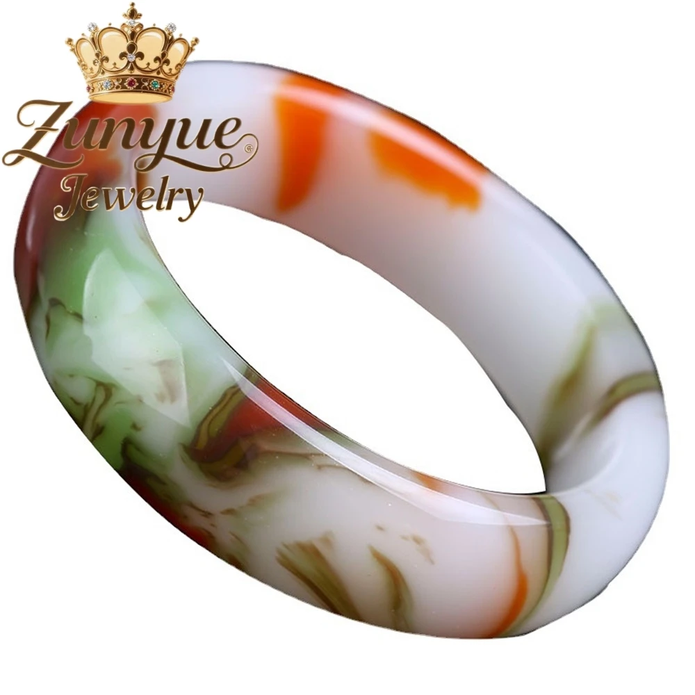 High-End Kip-Bloed Jade Zevenkleurige Jade Armband Handwerk Best Verkopende Mode-sieraden Prachtige Elegante Populaire Gift