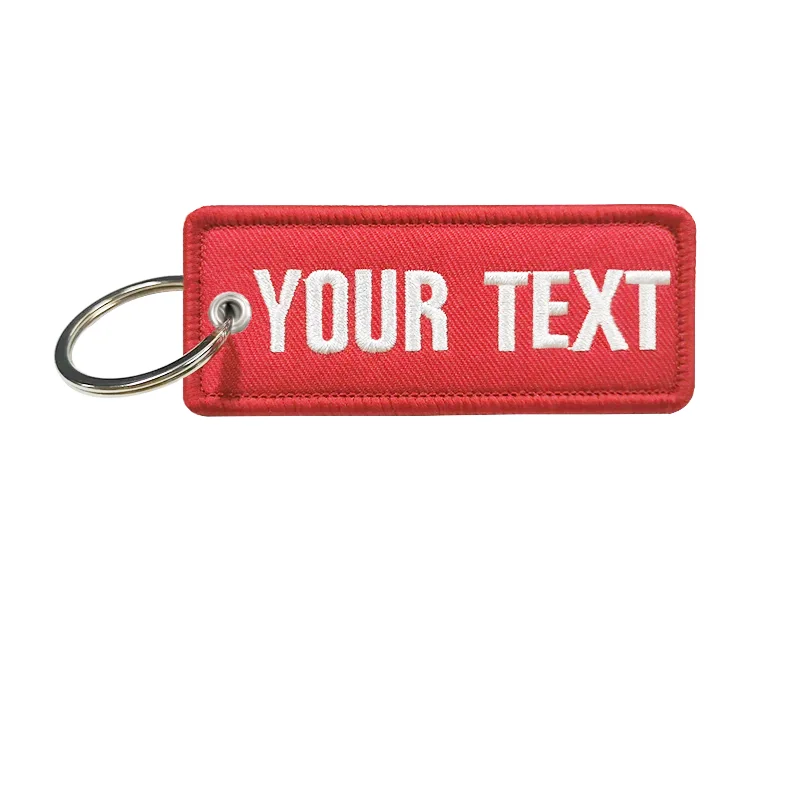 Parches bordados personalizados con nombre, coche, motocicleta, mochila, cerradura de puerta, etiqueta de llavero