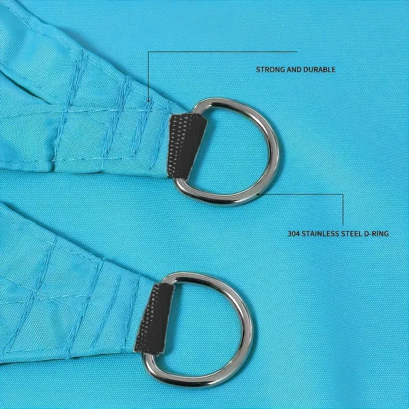 1 Pcs Outdoor Household Blue Triangular Canopy Sunshade-proof Sail Suitable Outdoor Courtyard And Balcony Shades