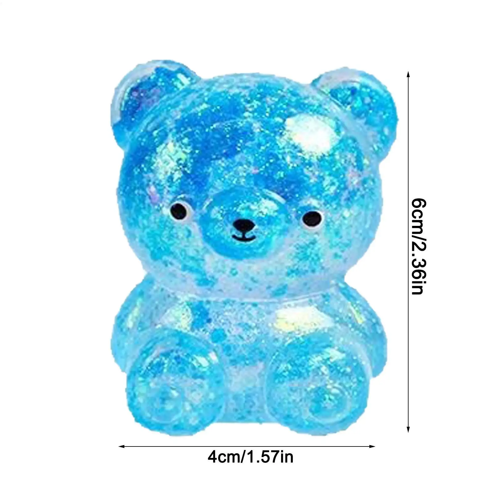 Fidget Bear Toy Squishys Glitter Prop Bears Small Cute Animal Anti Stress Fidget Splat Decompressions Vent Squeeze Toy image 6