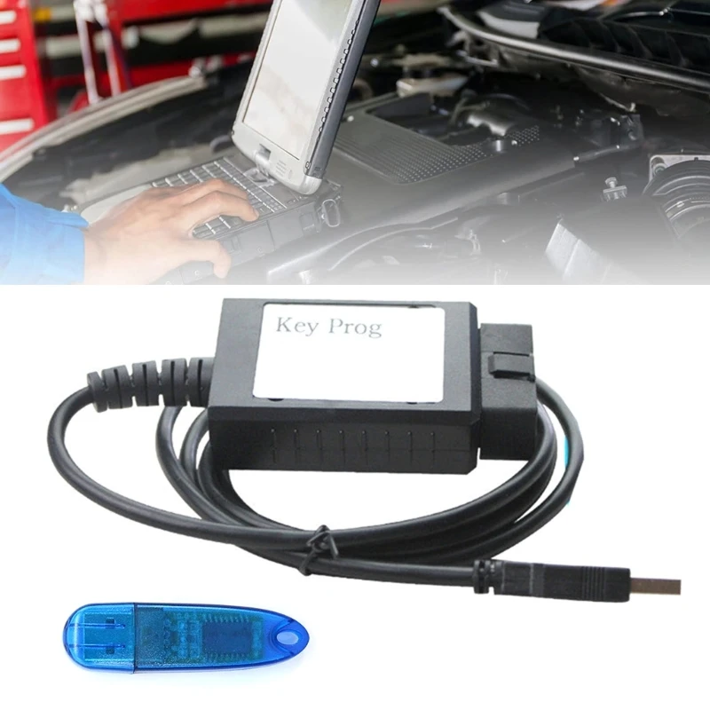 

Car Key Programmer with USB Dongle 4 In 1 Key Prog 4 in 1 Accessories H9EE