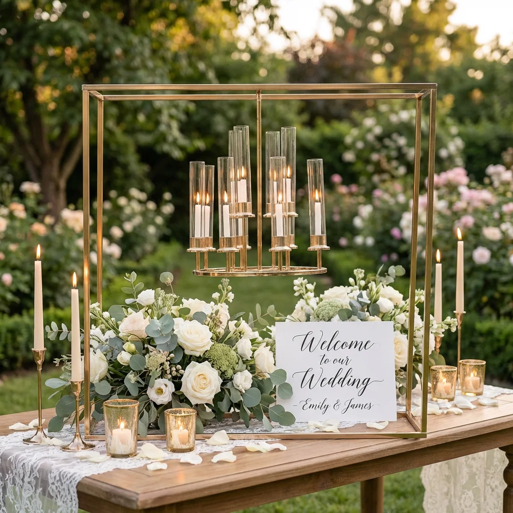 

Золотые канделябры для украшения свадебного стола, центральные элементы для праздничных вечеринок, подставки для свечей, элегантный декор для дома, 2/4 шт.