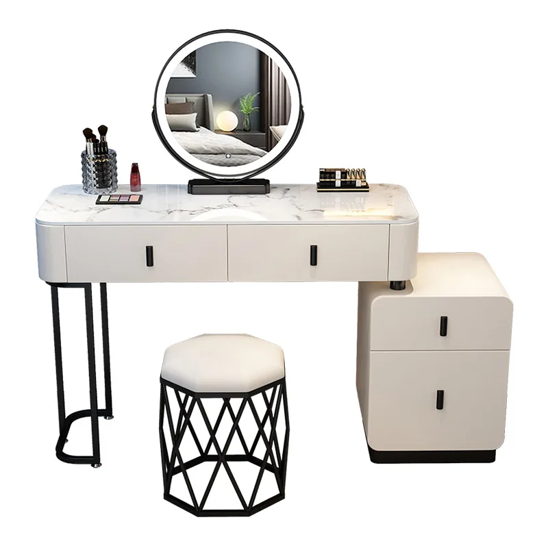 

Slate solid wood dresser bedroom modern simple light luxury high-end storage integration