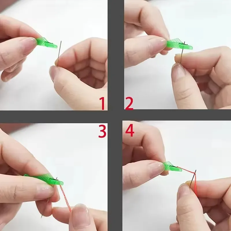 DIY Stich Einsetzen Werkzeug Nähen Handwerk Kit Für Erwachsene Alte Kinder Hausfrau Automatische Nadel Einfädler Einfache Einfädler Nadel – Detail 4