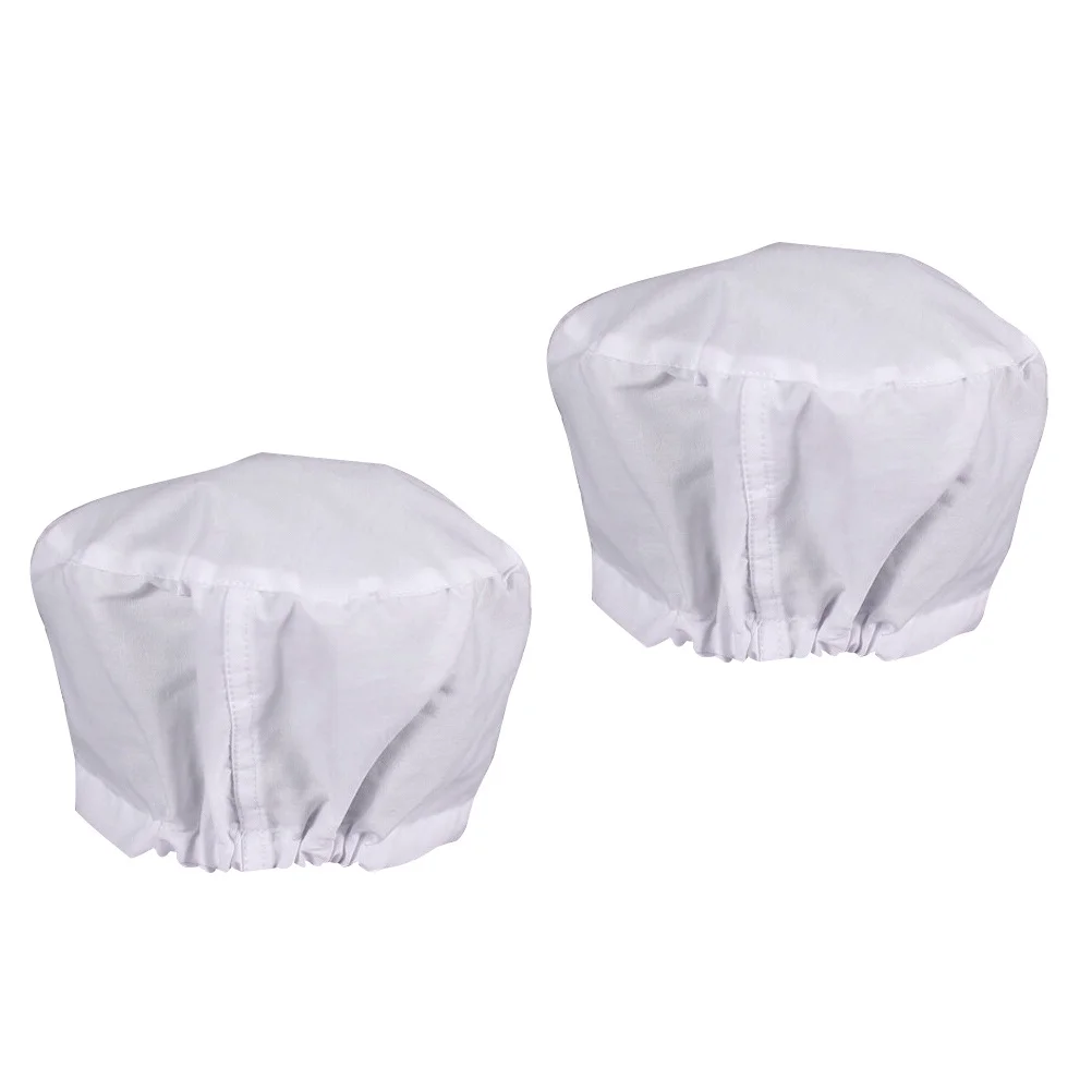 2pcs Work Cap Cotton Nurse Hat Dustproof For Doctor Workshop Use Comfortable Cleanroom Working Headwear Uniform