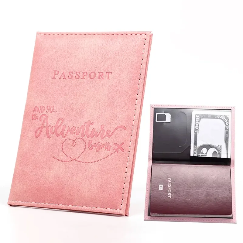 Colorful PU Passport Holder Ticket Passport Covers Travel Passport Protective Cover ID Credit Card Holder Travel Accessories