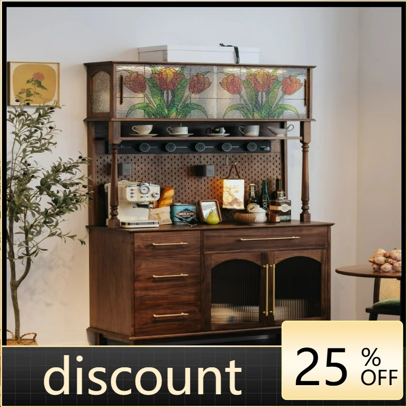 LTT dining side cabinet integrated against the wall living room cabinet solid wood household storage locker