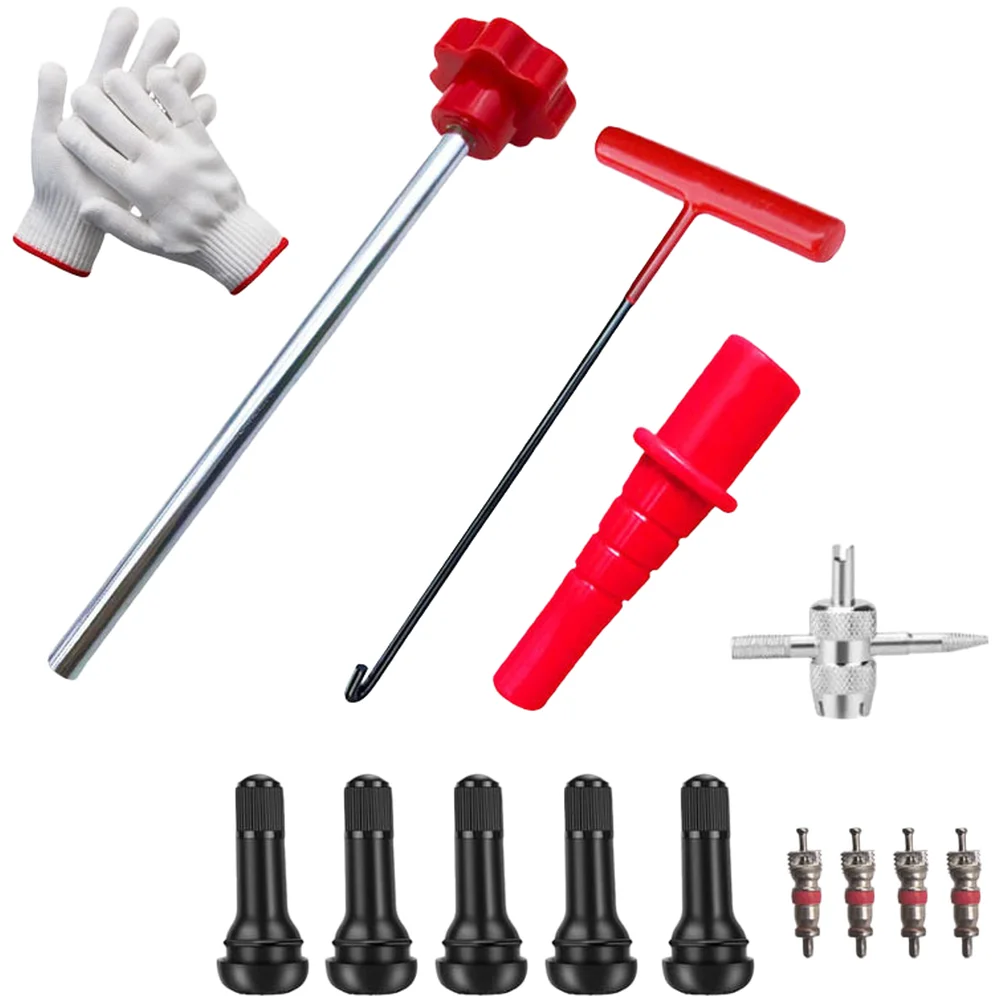 

Tire Valve Core Tool Set for Cars and Motorcycles with Easy Screw On Assembly for Quick Valve Stem Replacement