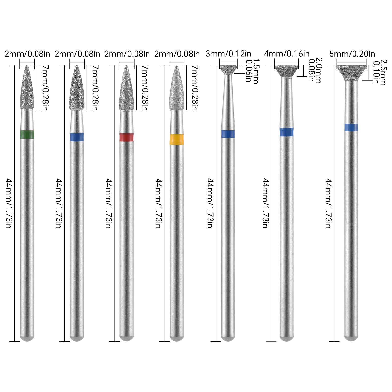 หัวเจียรเพชรสำหรับเครื่องตะไบเล็บไฟฟ้า 1 ชิ้น สำหรับขัดเจล ขัดหนังกำพร้า และทำเล็บเท้า