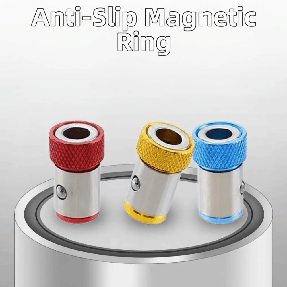 1/4 Inch Magnetic Screwdriver Bit Holder Removable Part Anti-Corrosion Screwdriver Head Bit Holder Strong Magnetizer
