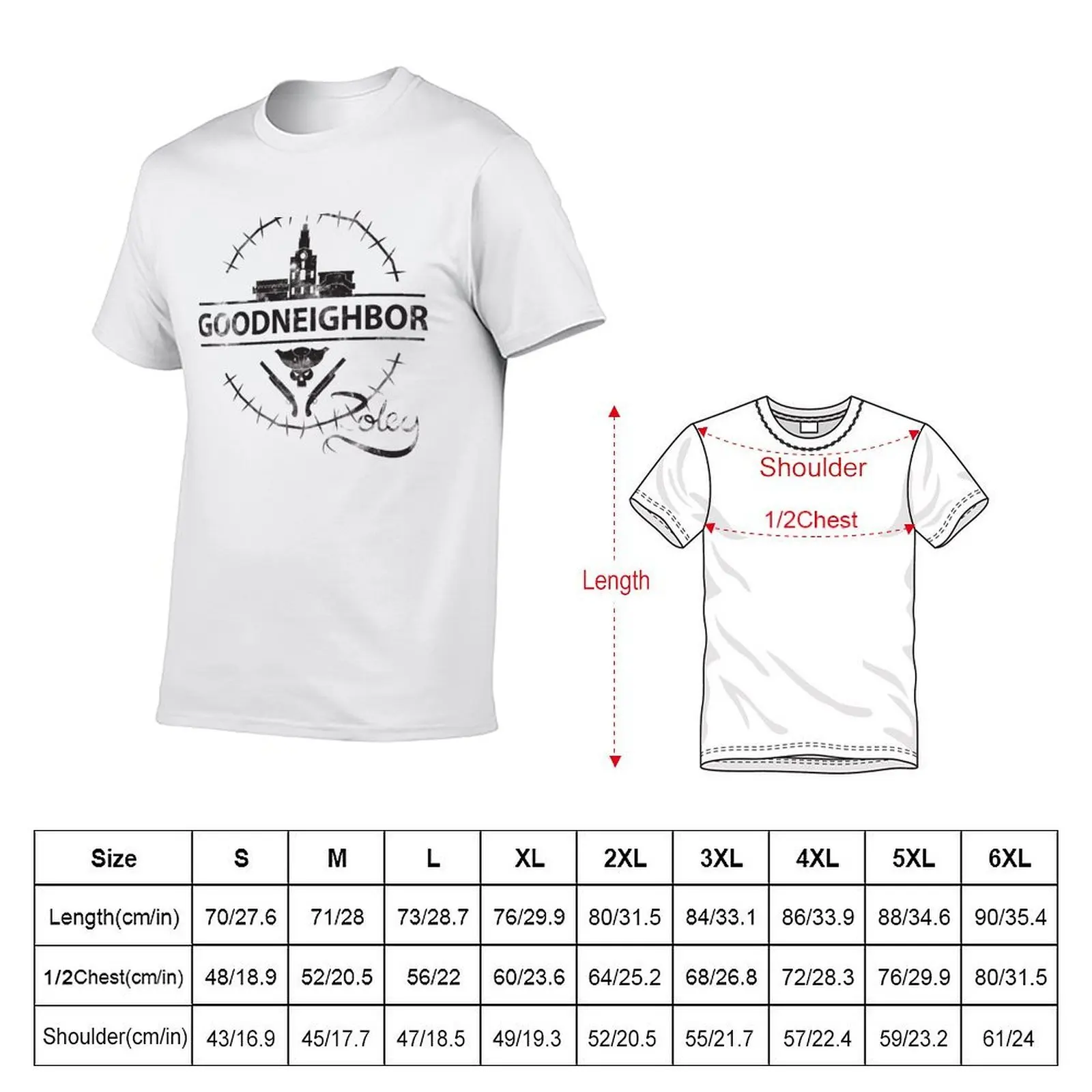 Goodneighbor T-Shirt man t shirts graphic t shirts for man graphic vintage T-Shirt