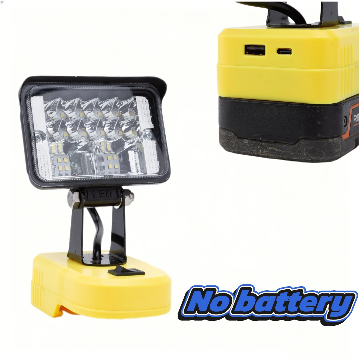 USB Fast Charging Camping Emergency Light Cordless LED Maintenance Lighting for Richie/AEG 18V Series Battery Work Lights