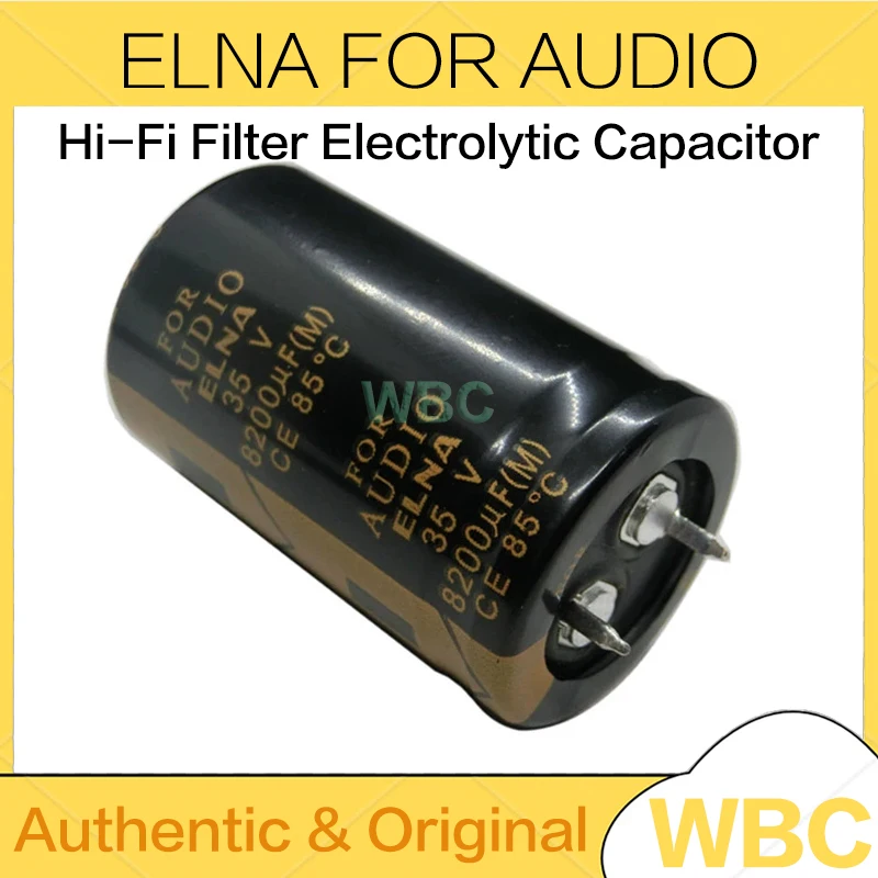 2 stks/partij ELNA VOOR AUDIO Serie 35V 50V 63V 80V 100V 6800UF 4700UF 8200UF 10000UF Hi-Fi Filter Elektrolytische Condensator Originele