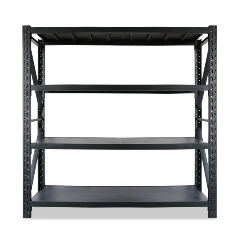 Stacking Metal 4 Tier Shelf Rack Bracket Storage Heavy Duty Boltless Shelves for Industrial Warehouse Garage